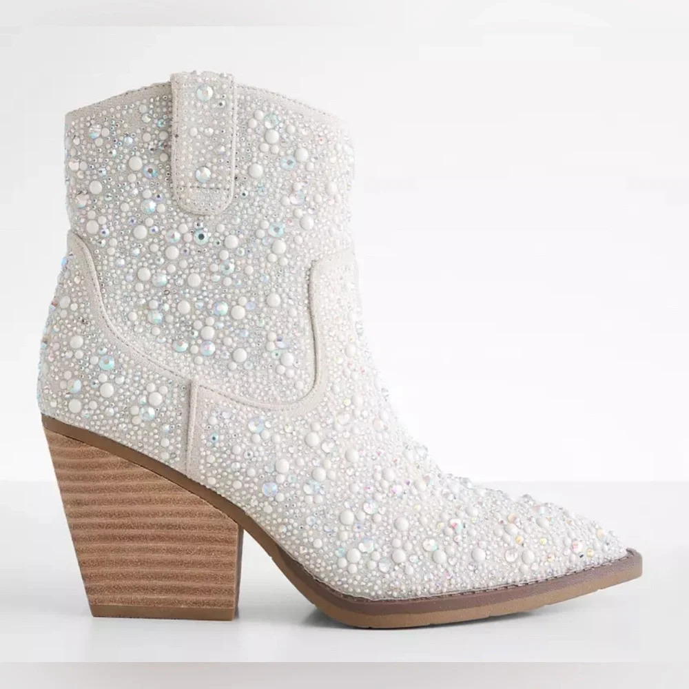 Kady Glitz Western Ankle Boot, Sz 7 NWOB - Picture 2 of 9